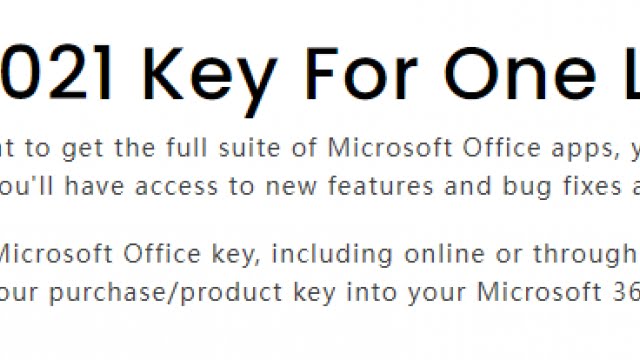 Buy Office 2021 Key For One Low Price
