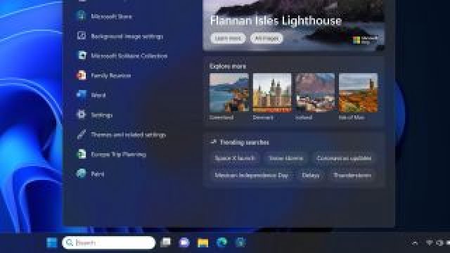 The Taskbar in the most recent Insider build can be compared to the search box in Windows 11.